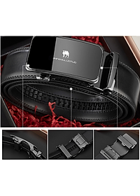 Thắt lưng nam da bò nguyên chất mặt khóa tự động hợp kim cao cấp