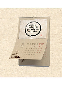 Combo Lịch 2023 - Lịch Thư Pháp Làng Mai 2023 - Thầy Có Trong Ta - Thiền sư Thích Nhất Hạnh : Lịch Treo Tường Và Lich Bàn