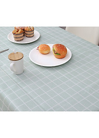 Khăn Trải Bàn Kẻ Caro KUNBE Chống Thấm Nước, Tấm Lót Bàn Ăn Nhiều Kích Thước Decor Bàn Ăn Tiện Dụng 