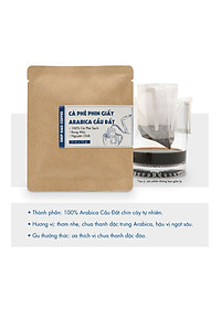 Cà phê phin giấy Arabica Cầu Đất DalatFarm - Hộp 10 túi x 10 g