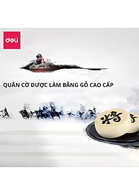 Bàn cờ tướng Deli bằng giấy kèm quân cờ nhựa giúp phát triển trí tuệ - 9565