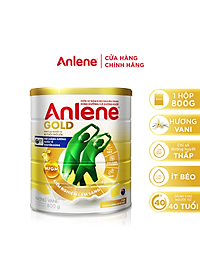 Bao bì mới - Combo 2 Sữa Bột Anlene Gold Hương Vanilla (Hộp Thiếc 800g) tặng ly inox