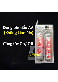 Dây đèn led đom đóm trang trí pin không nháy tiểu dây bóng đèn fairy light cao cấp, tinh tế sang trọng decor phòng, du lịch, lều trại, luôn sáng - Chính hãng DEHA