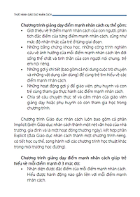Sách Thực Hành Giáo Dục Nhân Cách