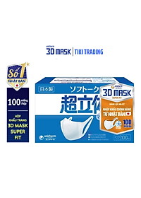Hộp Khẩu Trang 3D Mask Unicharm Nhật Bản Ngăn Ngừa Khói Bụi Chống Ô Nhiễm (100 miếng)