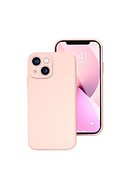Ốp lưng silicon case cho iPhone 13 Mini chống bám bẩn mặt lưng siêu mềm mịn, có gờ bảo vệ camera - hàng nhập khẩu