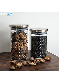 Hủ thủy tinh để hạt nắp Inox 304 kín ron HOBBY Home Decor TTI 3 size