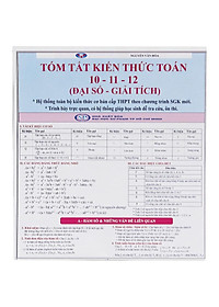 Tóm Tắt Kiến Thức Toán 10-11-12 - Đại Số - Giải Tích