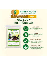 Đá Perlite Greenhome, Bao 300gr, Trồng Hồng, Thuỷ Canh, Giá Thể Trân Châu Giàu Khoáng Chất, Tăng Độ Tơi Xốp