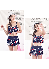Bikini Hai Mảnh Đồ Bơi Họa Tiết LOVE Dễ Thương ATO56 MayHomes Women Two-Piece Swimwear