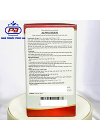 Viên uống bổ não Alpha Brain Olympian Labs Mỹ 60 viên chứa ginkgo biloba giúp tăng cường tuần hoàn não