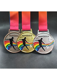 Huy chương bóng đá dây 7 màu Sportslink