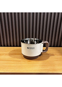 Nồi Lẩu Điện Mini 1.5L Mishio MK392 600W lòng nồi inox 304 không gỉ sét - hàng chính hãng