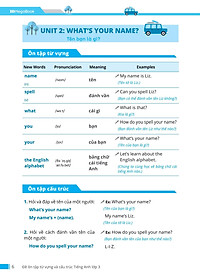 Đề Ôn Tập Từ Vựng Và Cấu Trúc Tiếng Anh Lớp 3