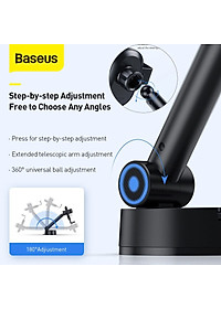 Bộ giá đỡ điện thoại trên xe hơi Baseus Simplism Gravity Car Mount Holder - Hàng Chính Hãng