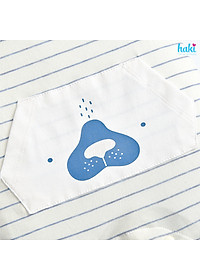 Bộ body đùi sát nách kẻ, túi ốp cho bé vải sợi tre cao cấp BB046, romper cho bé, set body bé sơ sinh hàng chính hãng HAKI