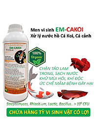 EM - Chế phẩm sinh học Xử Lý Nước Hồ Cá Koi, Cá Cảnh - Khử mùi hôi tanh - Phân hủy cặn bã hữu cơ dư thừa - Giảm độ đục, làm trong nguồn nước