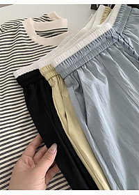 Quần ống rộng nữ, chất liệu Lụa gió cao cấp, mềm mịn, mát mẻ, Quần dài nữ form rộng thoải mái form 40-62 kg