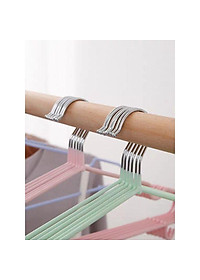 Set 10 móc phơi quần áo inox dày bọc nhựa cao cấp