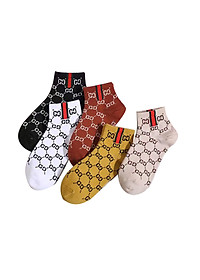 [T12] Sét 5 đôi tất nữ Hàn Quốc Choobe cổ ngắn len gân tăm lười thấp vintage cao cấp thời trang