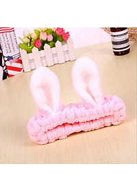 Băng Đô Rửa Mặt Tai Thỏ Xinh Xắn (màu ngẫu nhiên)