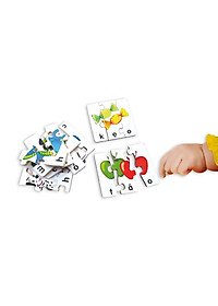 Đồ chơi gỗ Bộ ghép hình học chữ Tiếng Việt | Winwintoys 65442 | Phát triển trí tuệ và làm quen mặt chữ