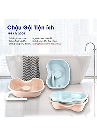 Chậu Gội Đầu Tại Giường, Tại Nhà Cho Người Già, Bà Bầu, Bệnh Nhân -  Thau Gội Đầu Chất Liệu Nhựa Cao Cấp Siêu Bền