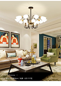 Đèn chùm ASHEN kiểu dáng hiện đại trang trí nội thất sang trọng.