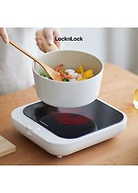 Bếp hồng ngoại mini Locknlock Mini infrared cooker EJI136IVY - Phù hợp tất cả loại nồi có đường kính 14cm - Mặt bếp bằng kính - Tự động tắt - 220V, 50Hz, 1300W - Hàng chính hãng