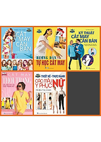 Sách - Combo 5 Cuốn Cắt May Cho Người Bắt Đầu Tự Học Đến Nâng Cao  - Triệu Thị Chơi - Quỳnh Hương