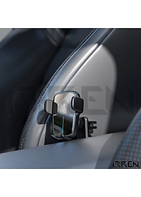 Giá Đỡ Điện Thoại Ô Tô Xe Hơi Cảm Ứng - Hỗ Trợ Sạc Không Dây Qi – Xoay Chuyển Góc Độ Ngang Dọc Kẹp Cánh Điều Hòa Hoặc Dùng Đế Hít Kèm Theo – Hàng Chính Hãng