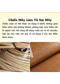 Chiếu điều hòa cao cấp Ánh Sao - Sợi mây tổng hợp + Tặng kèm túi thơm thảo dược - giao mẫu ngẫu nhiên