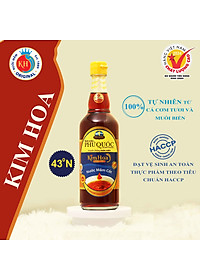 Nước Mắm Kim Hoa Phú Quốc 43 độ đạm hộp 2 chai 520ml - mỗi chai 520ml