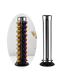 Iron Wire Coffee Pod Holder Rack Tower for Nespresso Pods Coffee Bar 40 Pods