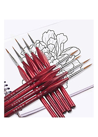 Cọ tỉa nét nhỏ, cọ vẽ móng, cọ vẽ loại xịn, họa cụ LALUNA - A33