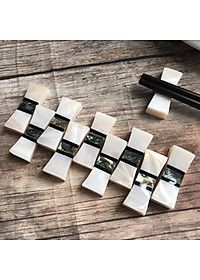 Combo 10 chiếc Gác Đũa xà cừ hình chữ nhật cẩn Bào Ngư VIP (CTH743) Sang trọng trên bàn ăn