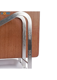 Kệ để thớt nắp vung 2 ngăn dán tường inox 304 Hobby Home Decor TT08