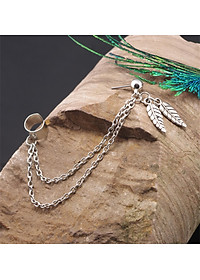 Bông tai Titan nam nữ ôm vành kiểu Mỹ latinh bắt mắt hiện đại