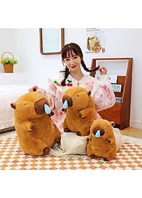 Gấu bông Chuột Capybara Thú nhồi bông Capybara Bộ trưởng Bộ Ngoại Giao đáng yêu 30cm Thú Bông Quà Tặng Gấu Bông Kỳ Lân