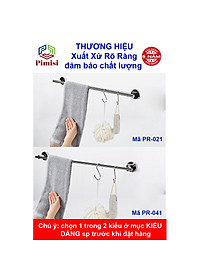 Giá treo khăn tắm dán tường Pimisi inox 304 dùng để treo quần áo - vắt khăn trong nhà vệ sinh - phụ kiện - đồ dùng gia đình dán bằng keo không khoan | hàng chính hãng