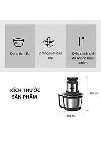 Nơi bán Máy xay thịt đa năng SOKANY SK-7027 Công suất cao 800W, dung tích 3L, lưỡi dao 2 tầng xay nhuyễn mọi thực phẩm