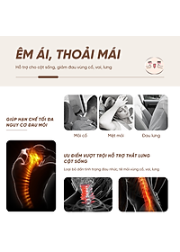 Đệm Tựa Lưng Bằng Cao Su Non Dùng Trên Xe Hơi Lucky Bobi Cao Cấp AZONE