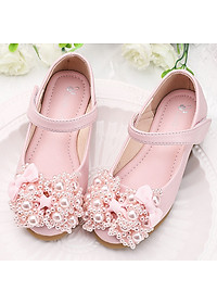 Giày búp bê cho bé gái 3 - 12 tuổi gắn nơ công chúa sang chảnh GE22