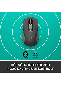 Chuột không dây bluetooth Logitech Signature M650 - Dành cho tay có kích cỡ từ nhỏ tới trung bình, Cuộn SmartWheel, giảm ồn, các nút bên có thể tùy chỉnh - Hàng chính hãng