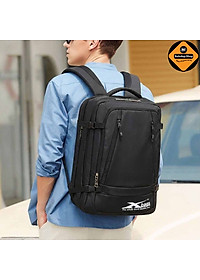 Balo Laptop Size Lớn Xbags Leader Cao Cấp Màu Đen, Đựng Được Laptop 17 Inch, Thiết Kế Mở 180 Độ, Nhiều Ngăn, Chống Nước, Chống Sốc, Phù Hợp Đi Làm Du Lịch!