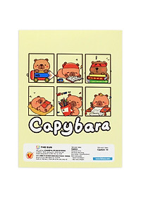 Tập Học Sinh Capybara - 4 Ô Ly - 200 Trang 80gsm - The Sun (Mẫu Bìa Giao Ngẫu Nhiên)
