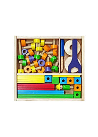 Đồ chơi gỗ Bộ lắp ráp sáng tạo | Winwintoys 64302 | Phát triển trí tưởng tượng và sáng tạo | Đạt tiêu chuẩn CE và TCVN