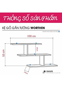 Kệ trang trí mini tiện dụng SMLIFE Worthen