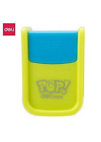 Gọt chì mini Deli - 1 lỗ/2 lỗ - Xanh lá/Hồng/Xanh dương - màu ngẫu nhiên - ER00200/ER00202/ER00300
