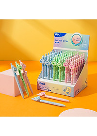 [Sơn Tùng M-TP Collection] Bút Bi Nước Mực Gel Bấm Ngòi 0.5 Nhanh Khô Siêu Mướt Nhiều Mực BST Limited Deli - Viết Bi Học Sinh Văn Phòng - EG17-BL